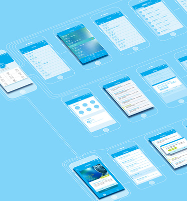音樂(lè)APP項(xiàng)目原型交互線框圖 憂郁的藍(lán)色 交互設(shè)計(jì) 用戶旅程 操作流程圖